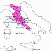 area di espansione della civiltà etrusca in italia