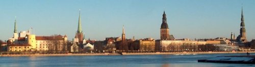 Riga e il fiume Daugava