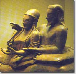 sarcofago sposi etruschi